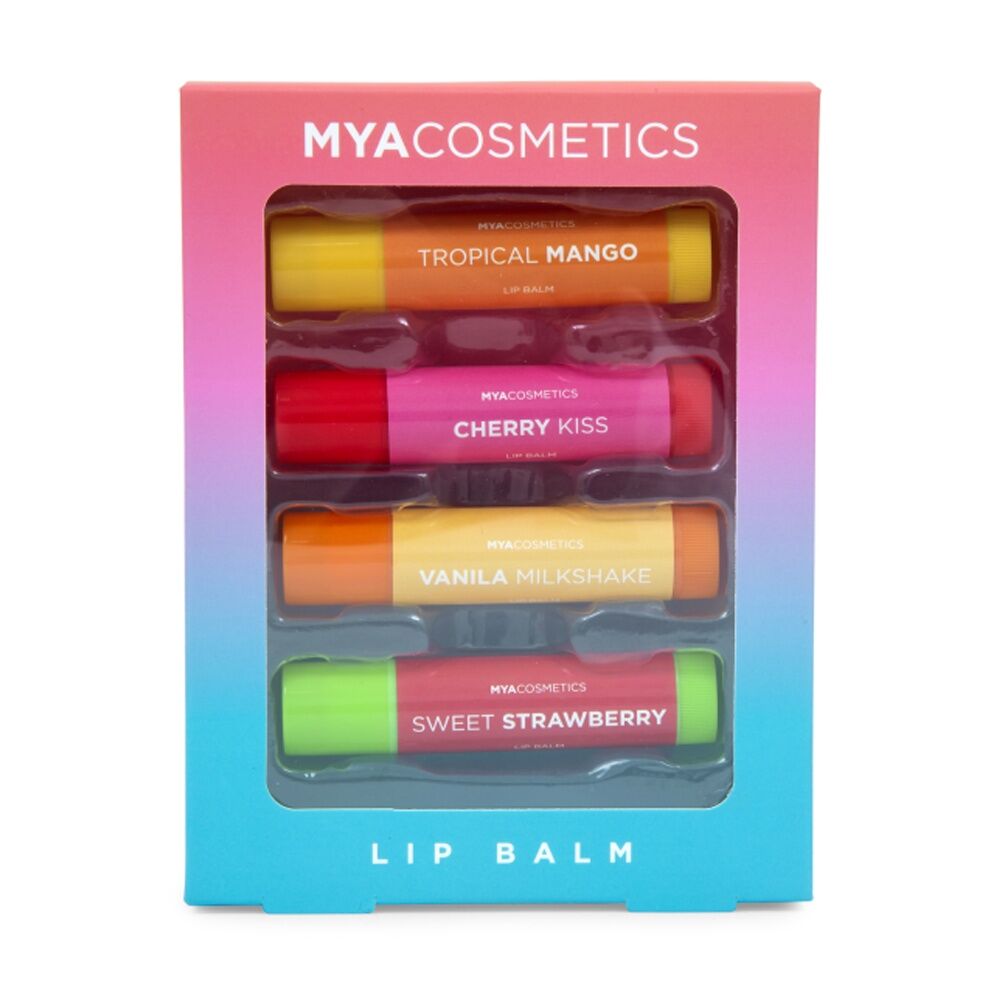 Mya 4pc MYA Lip Balm Set Moisturising Tinted Kids/Children Multicolour 8y+ (2 Pack) — image 2