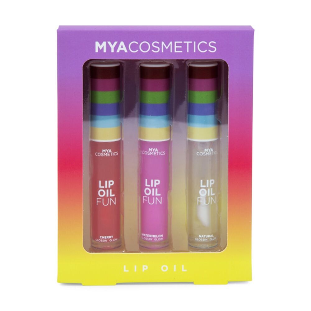 Mya 3pc MYA Lip Oil Pink Fruity Scent Lightweight Kids/Children Multicolour 8y+ (2 Pack) — image 2