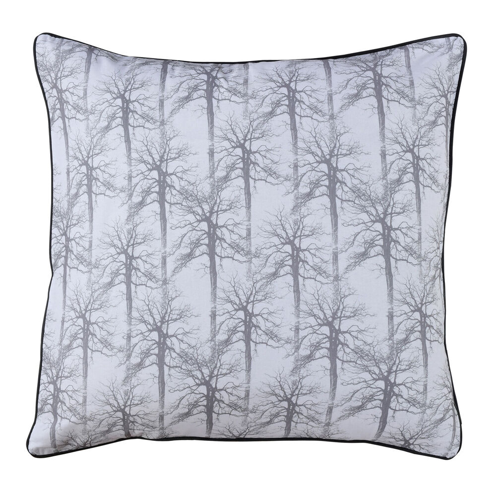 Bianca 65x65cm Grey Myrtleford Cotton Sateen European Square Pillowcase