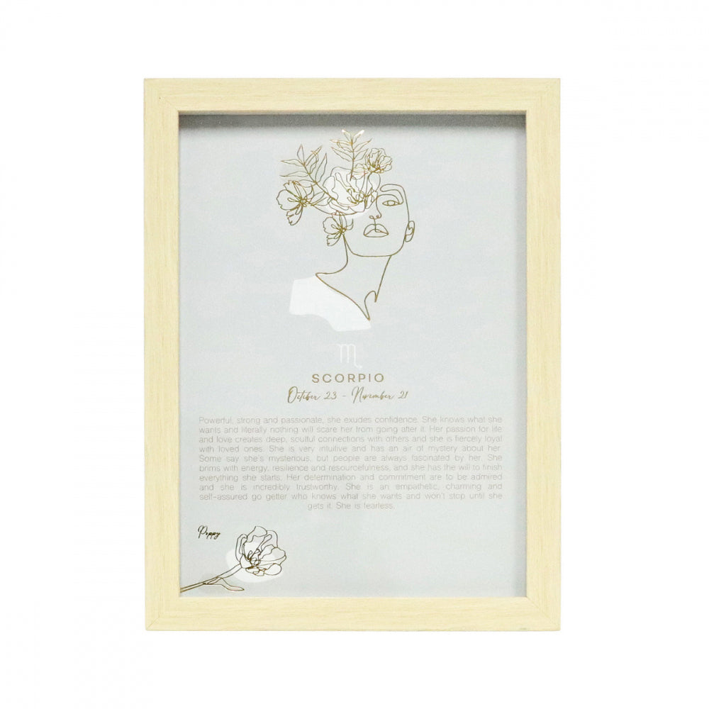Splosh Mystique Scorpio 23.5x32cm Glass Framed Print w/ Stand Home Decor (2 Pack) — image 2
