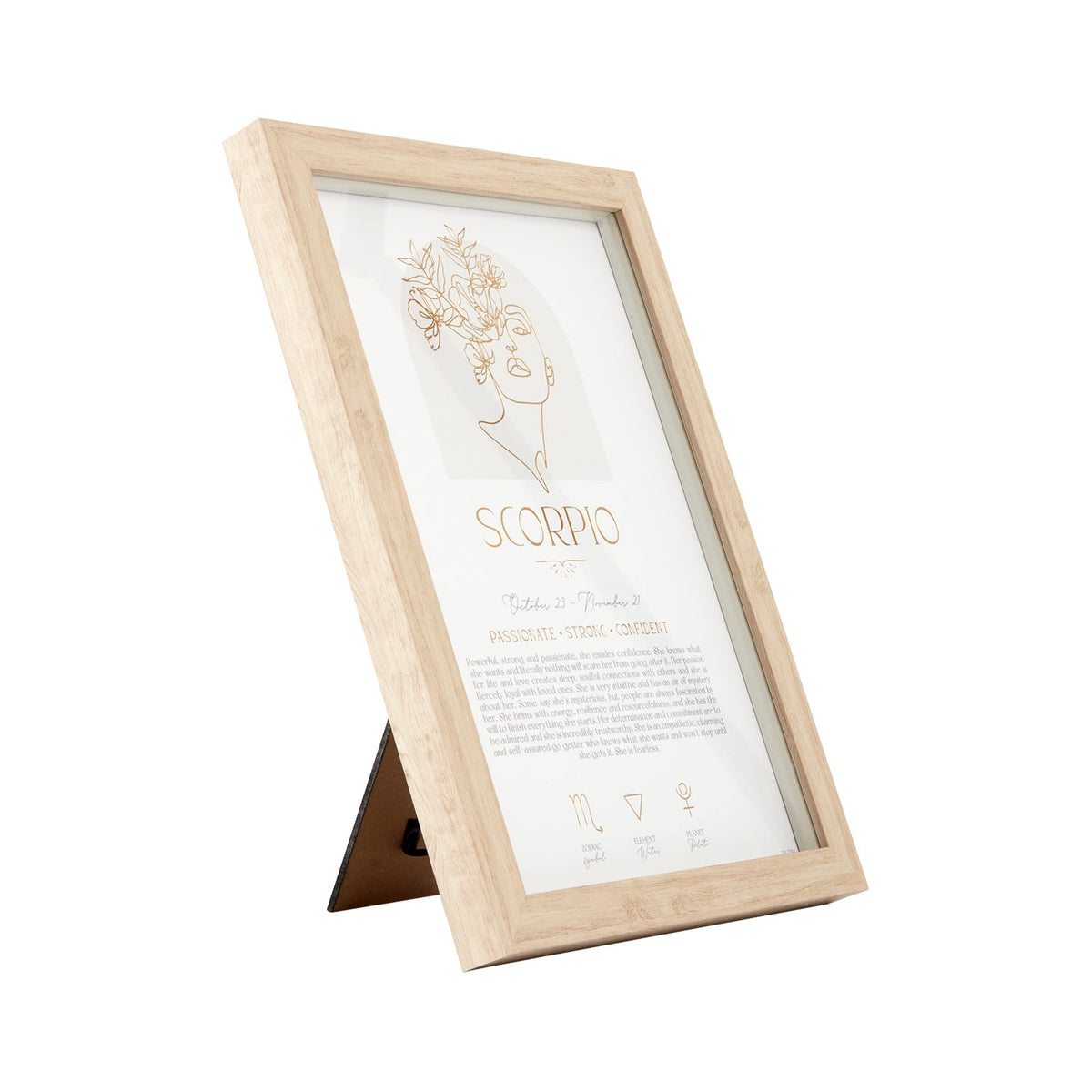Splosh Mystique Framed Print Scorpio Standing/Hanging Zodiac Home Decor 20x33cm — image 2