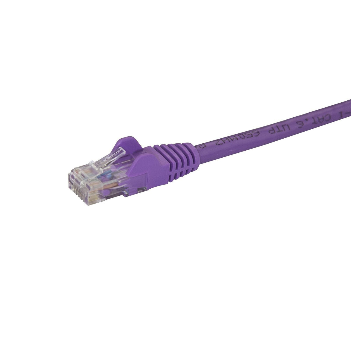 Star Tech 1m Snagless Cat6 UTP Ethernet LAN Cable Network/Patch Cord RJ45 Purple — image 2