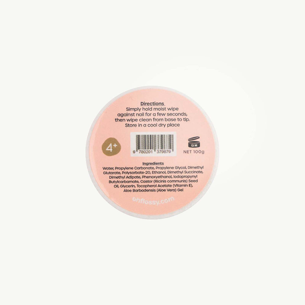 OH Flossy 40pc Oh Flossy Water-Based Nail Polish Remover Wipes (2 Pack) — image 3