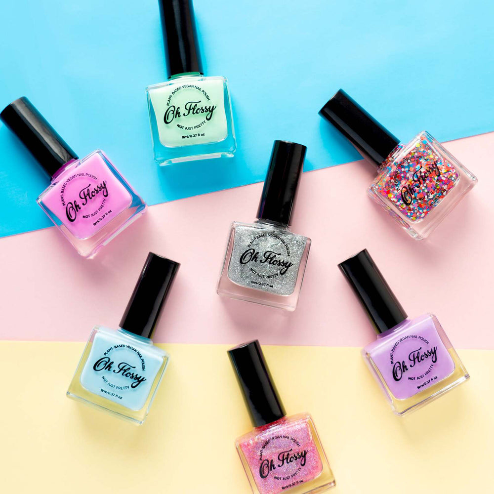 OH Flossy Creative 11ml Nail Polish Kids/Children Manicure Water-Based Hot Pink — image 2