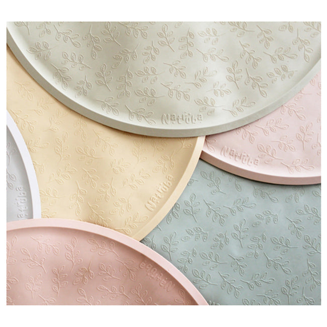 Natruba Round Natural Rubber 50cm Bath Mat Shower Floor Pad Baby/Newborn Rose — image 2