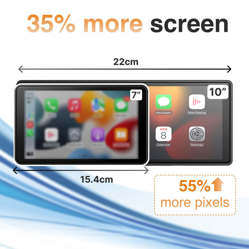 Navig8r Apple CarPlay/Android Auto 10in Portable Touchscreen LCD Screen — image 2