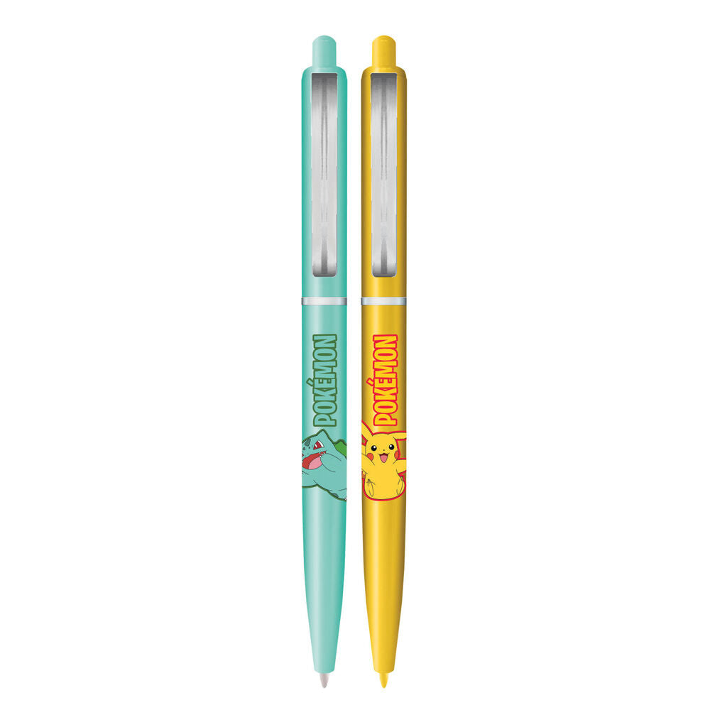 Pokemon Writing Pen Set Kids Drawing Home/School Stationery Yellow/Blue (2 Pieces) — image 2