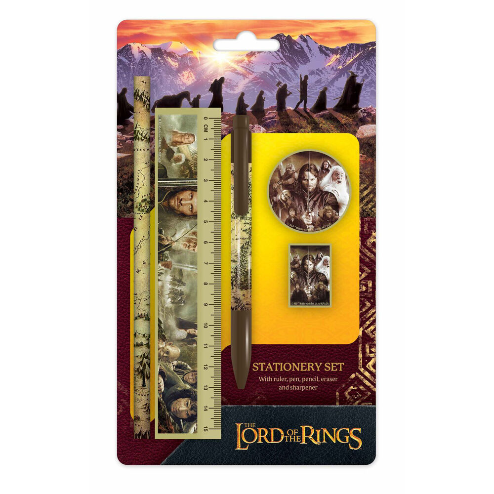 Lord of the Rings The Lord Of Rings Characters Ultimate Stationery Set Novelty (5 Pieces)