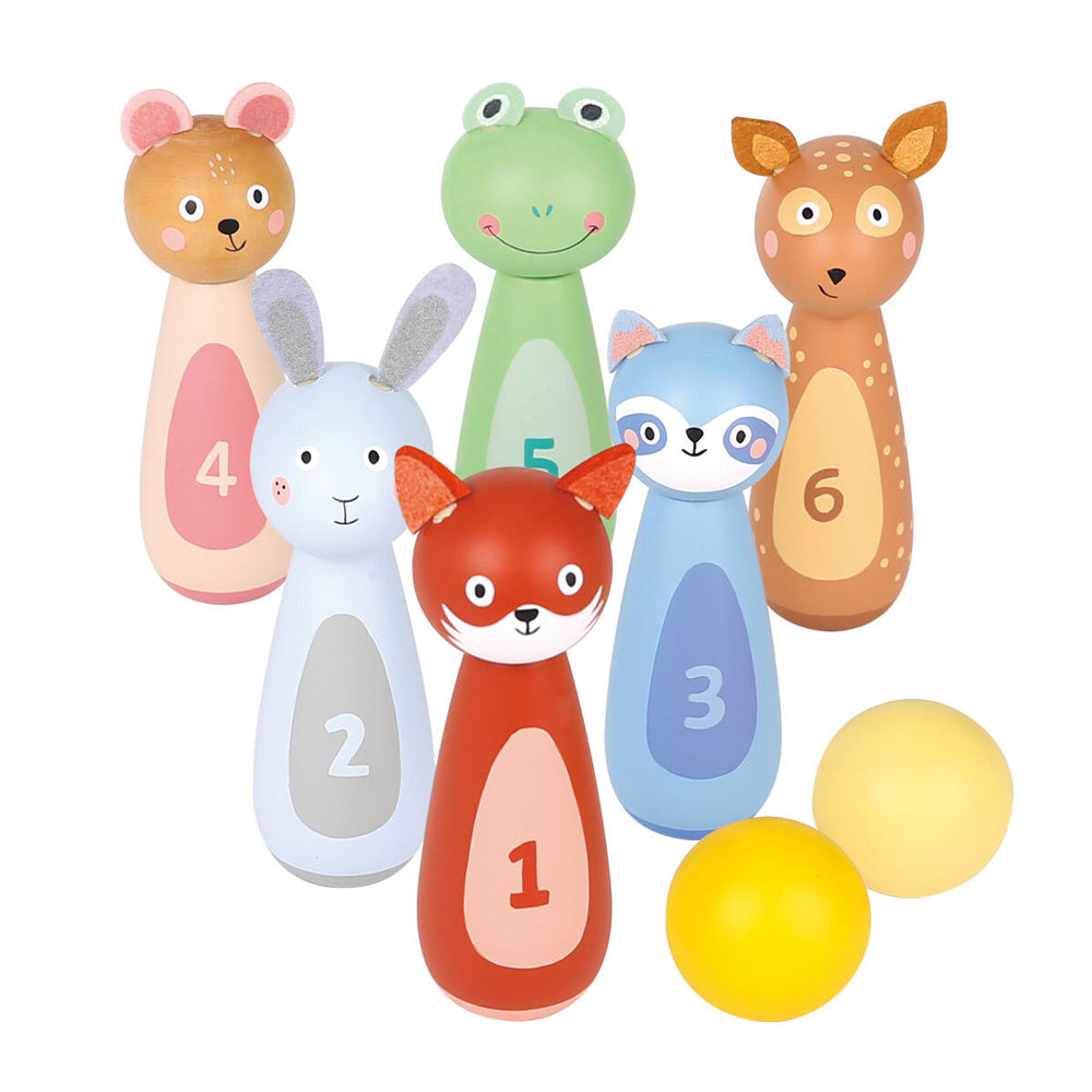 New Classic Toys Animal Bowling Play Set and Stacking Rings Kids/Childrens Toy — image 2