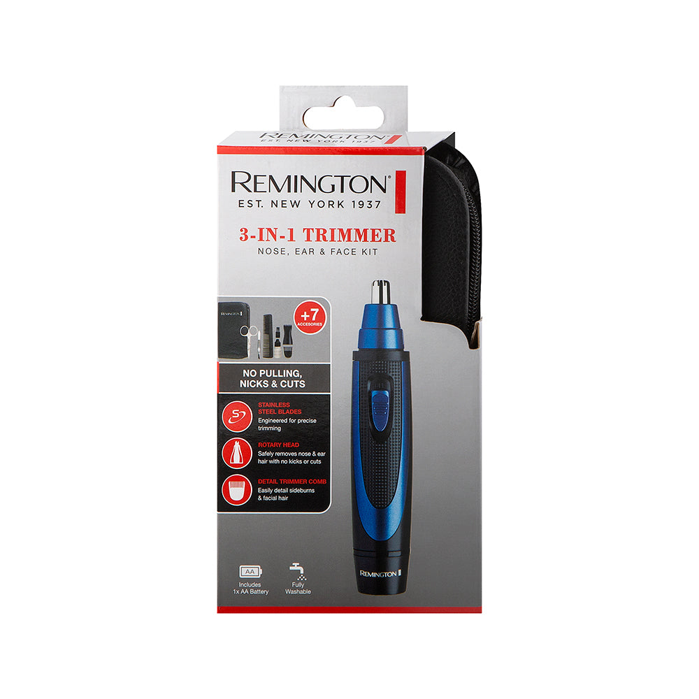 Remington Nose/Ear/Face 3In1 Cordless Electric Hair Remover Trimmer Kit — image 2