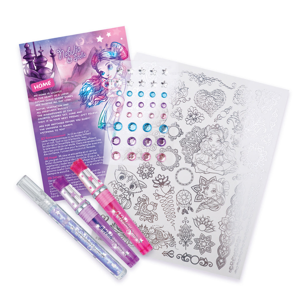 Nebulous Stars Stardust Body Art Kit Kids Metallic Temporary Tattoos 8y+ (2 Pack) — image 3