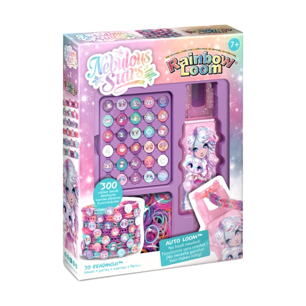 Nebulous Stars Rainbow Loom NS Auto Bead Set 30 Cute 300 Elastics