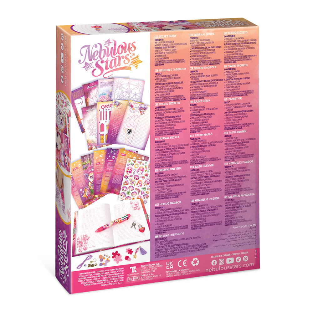 Nebulous Stars Fun Activity Book Kids Sticker/Pen Secret Diary Petulia Set 7+ — image 3
