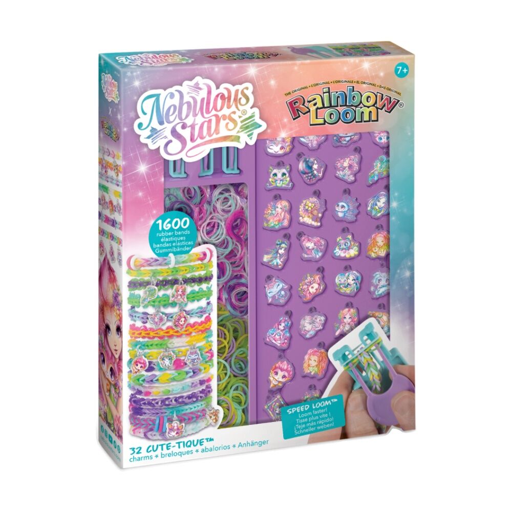 Nebulous Stars Rainbow Loom NS Charm 32 Cutetique Charms Bracelet Set