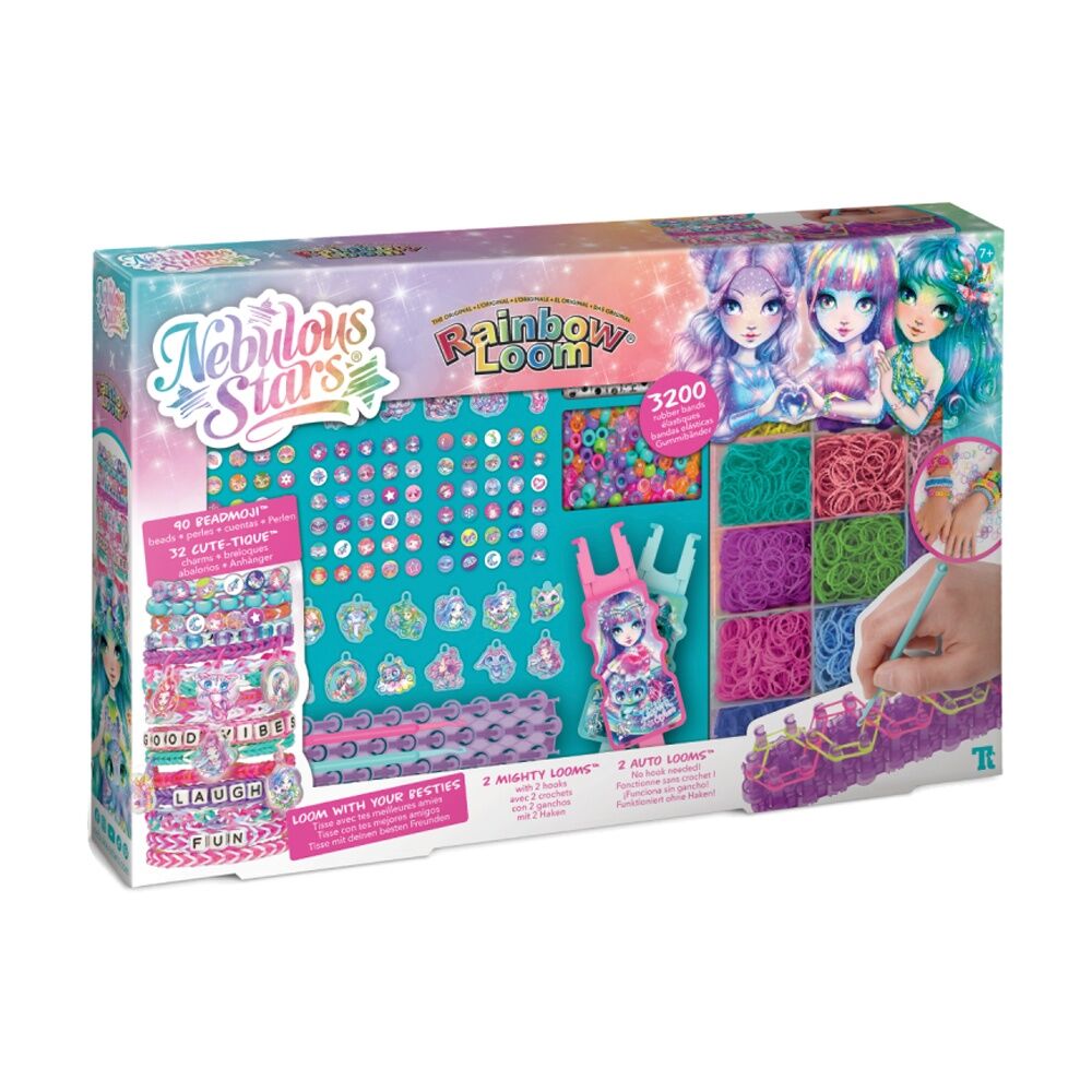 Nebulous Stars Rainbow Loom NS 3200 Rubber Bands Beads Besties Forever Set