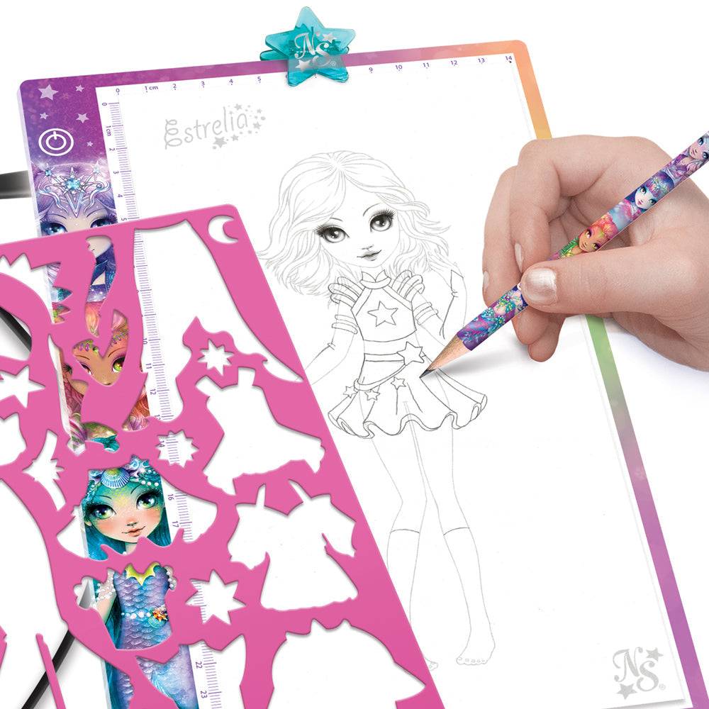 Nebulous Stars 6-Pattern Fashion Designer Light Pad w/ USB Kids Art/Craft 7+ — image 2