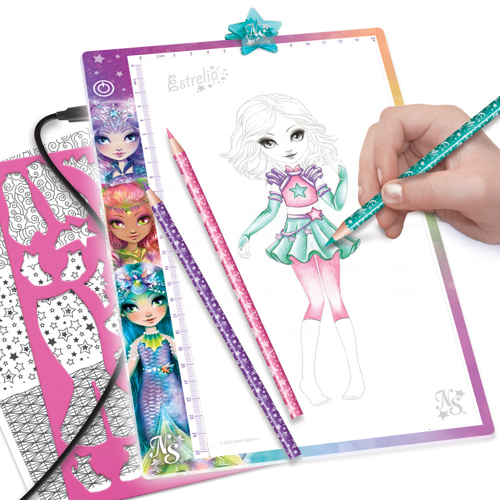 Nebulous Stars 6-Pattern Fashion Designer Light Pad w/ USB Kids Art/Craft 7+ — image 3