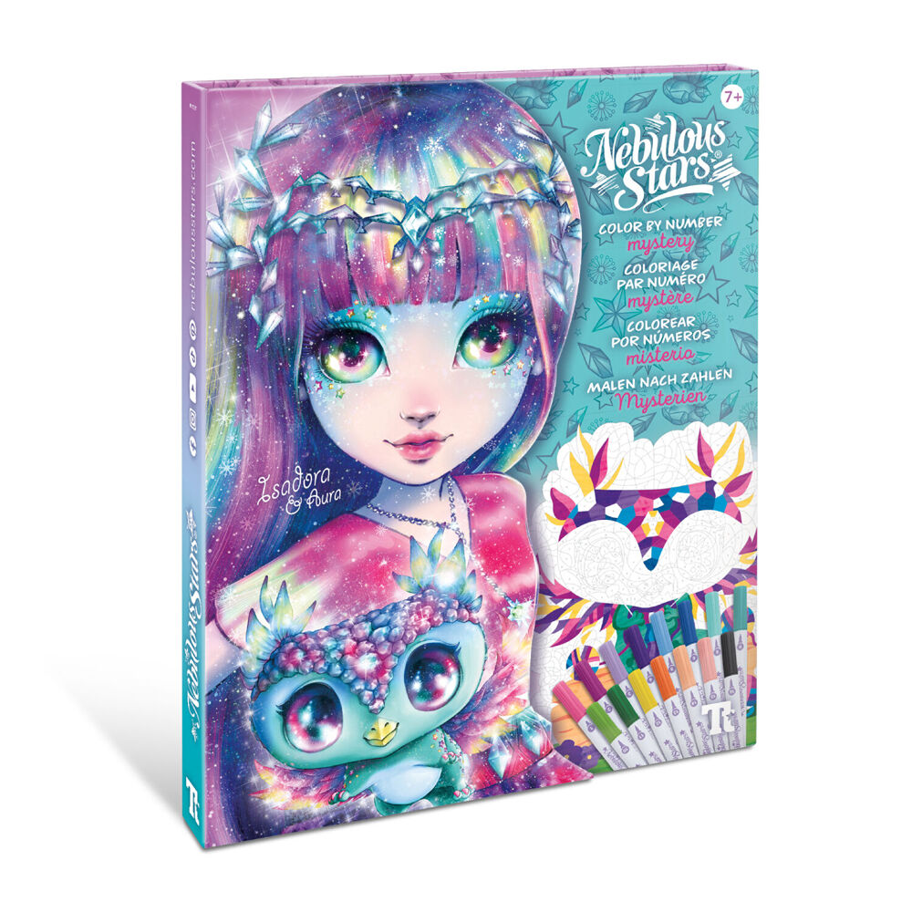 Nebulous Stars Color by Number Activity Art Book Set Mystery 21x28cm 7y+