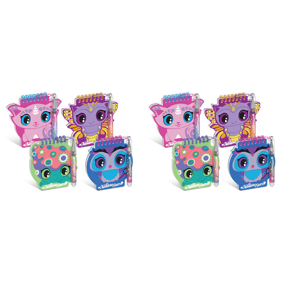 Nebulous Stars 9.2cm Mini Note Pad w/Pencil/Chain/Stickers Kids 7y+ Assorted (2 Pack)