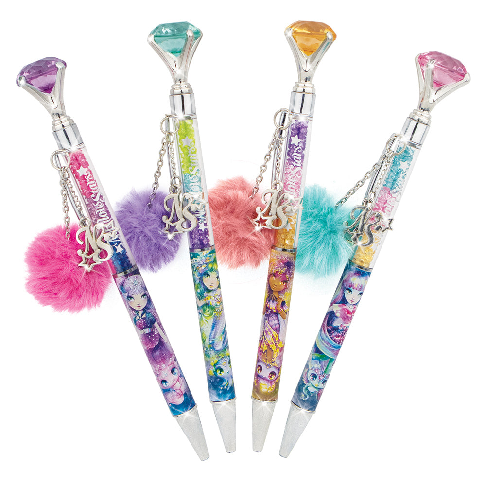 Nebulous Stars Gem-Filled Diamond Ballpoint Pen w/Charm Writing Ballpen Asst (2 Pack) — image 2