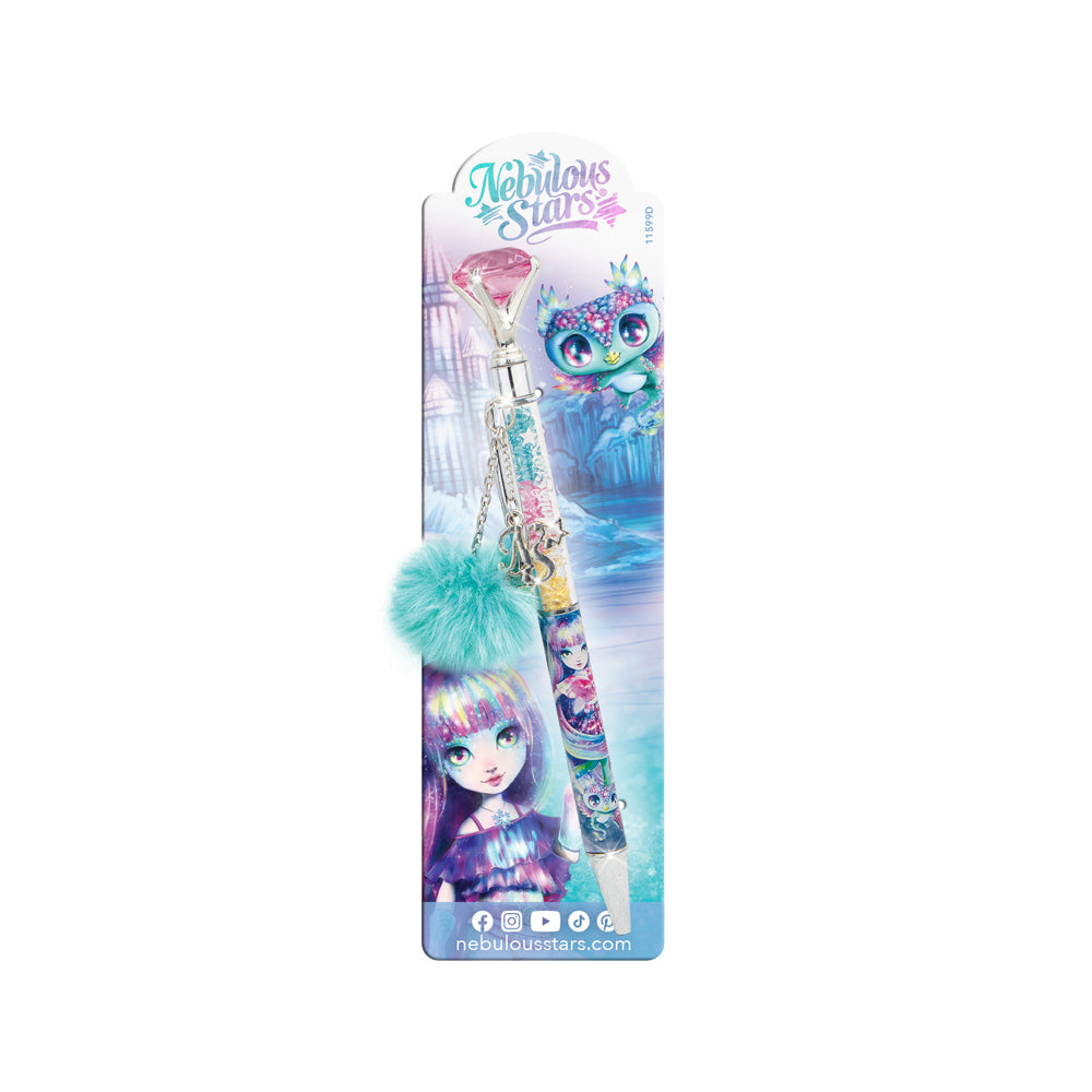 Nebulous Stars Gem-Filled Diamond Ballpoint Pen w/Charm Writing Ballpen Asst (2 Pack) — image 3