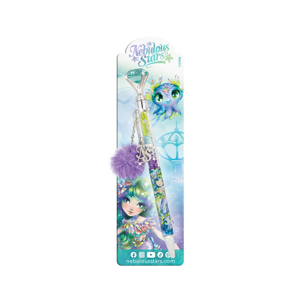 Nebulous Stars Gem-Filled Diamond Ballpoint Pen w/ Charm Writing Ballpen Asst — image 4
