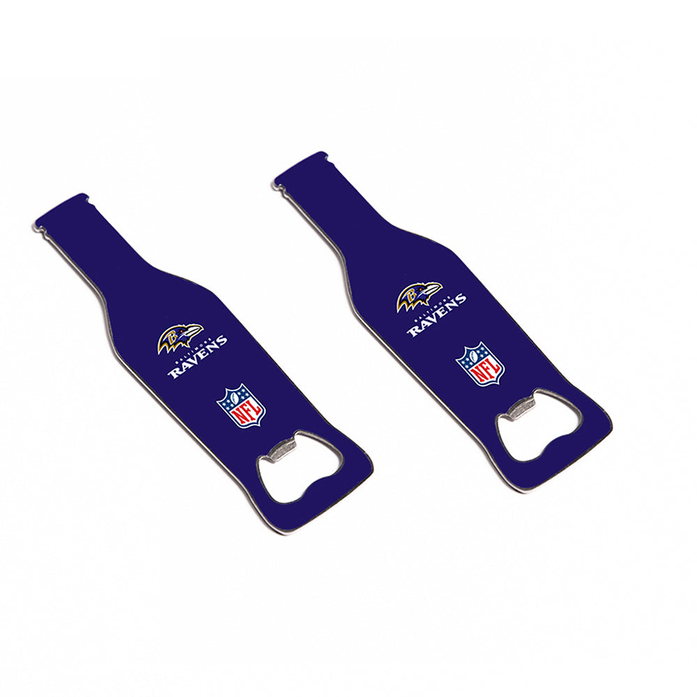 NFL Baltimore Ravens Bottle Opener 10cm Magnetic Beer/Soda Cap Remover Tool (2 Pack)