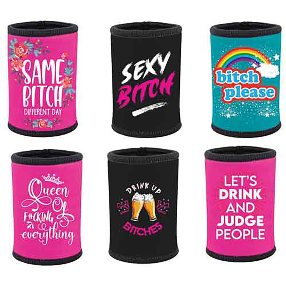 LMD Monkey Biz B*tch Stubby Holders Can Cooler Funny Gag Joke Mixed Assorted Gift — image 2