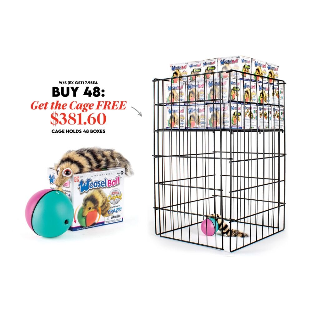 LMD Crazy Weasel Motorized Rolling Ball Funny Cat Dog Toy 24cm Novelty Toy — image 2