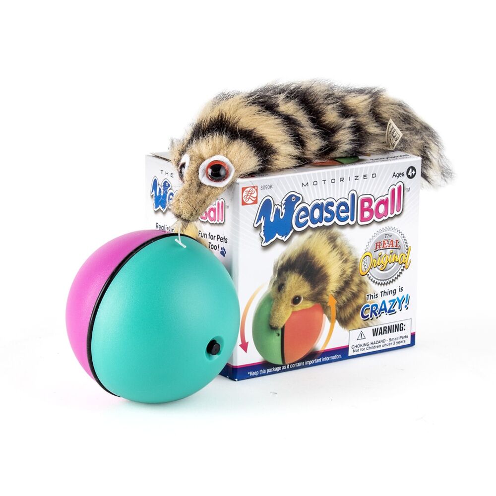 LMD Crazy Weasel Motorized Rolling Ball Funny Cat Dog Toy 24cm Novelty Toy — image 4