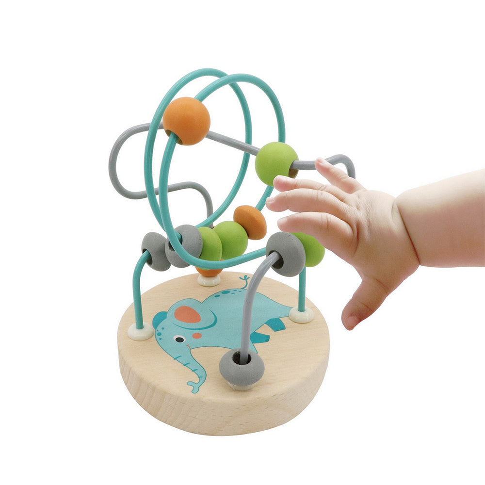 Kaper Kidz Elephant Jungle Animal Small Roller Coaster Bead Maze Kids Toy 12m+ — image 2