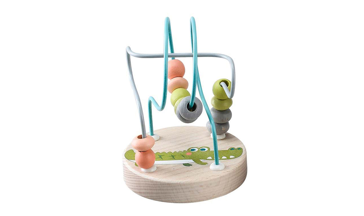 Kaper Kidz Crocodile Jungle Animal Small Roller Coaster Bead Maze Kids Toy 12m+
