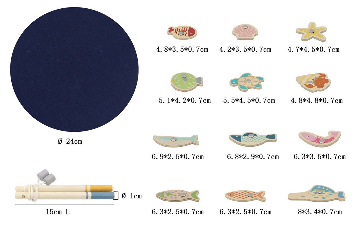 Kaper Kidz Kids Calm & Breezy Fishing Magnetic Pretend Play Wooden Toy 20cm 2+ — image 3