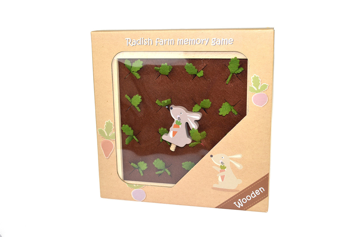Kaper Kidz Kids/Children Wooden Radish Farm Educational Memory Game 20.5cm 3+ — image 3