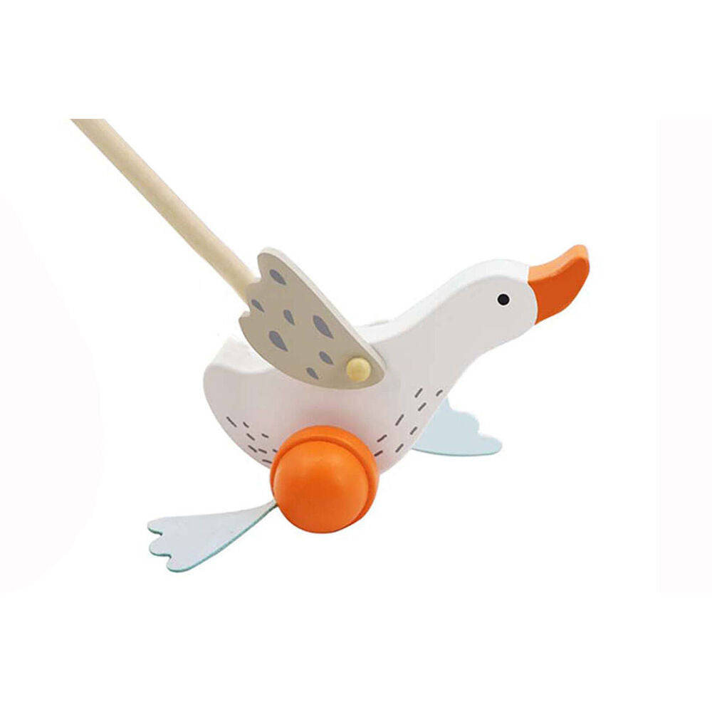 Kaper Kidz Wooden Goose Push a Long Kids/Toddler Activity Interactive Toy 12m+ — image 2