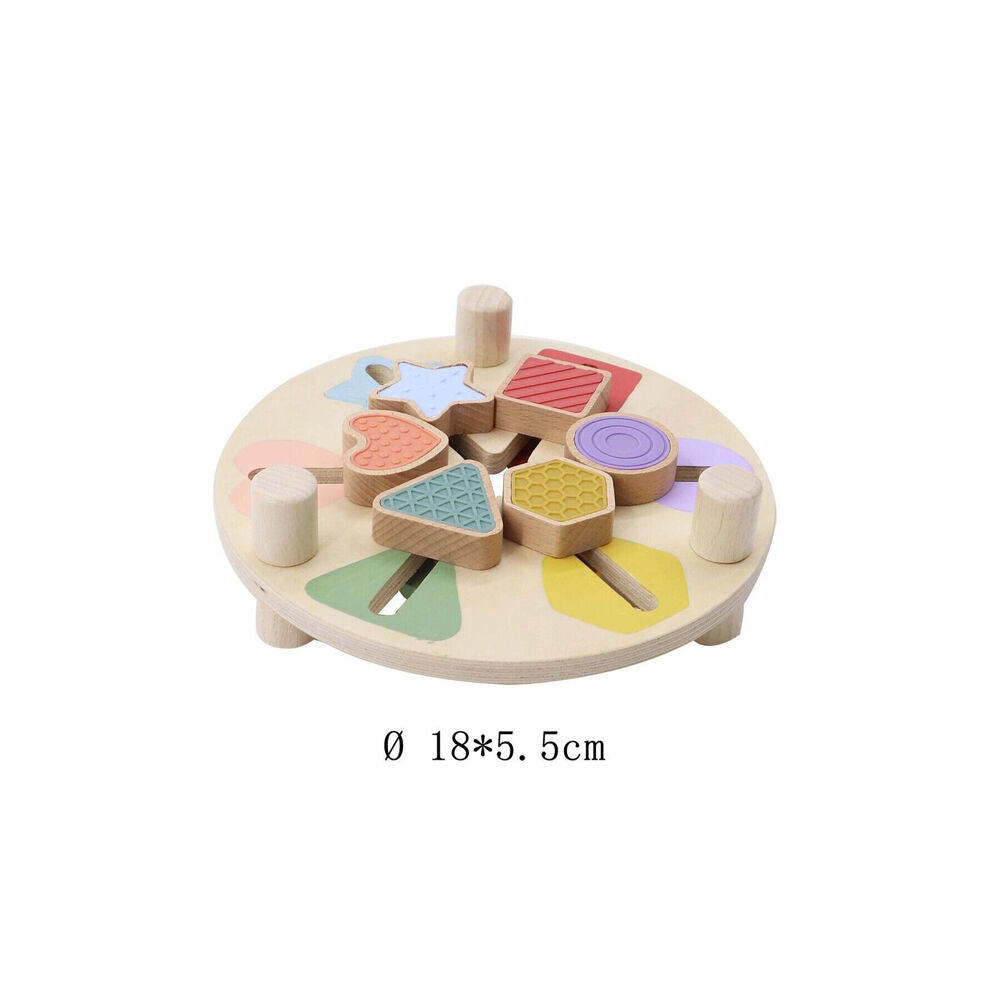 Kaper Kidz Wooden Shape & Colour Match Table Kids/Toddler Interactive Toy 12m+ — image 3