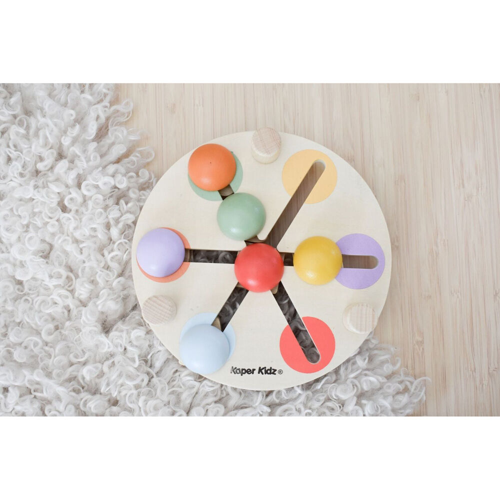 Kaper Kidz Wooden Shape & Colour Match Table Kids/Toddler Interactive Toy 12m+ — image 9