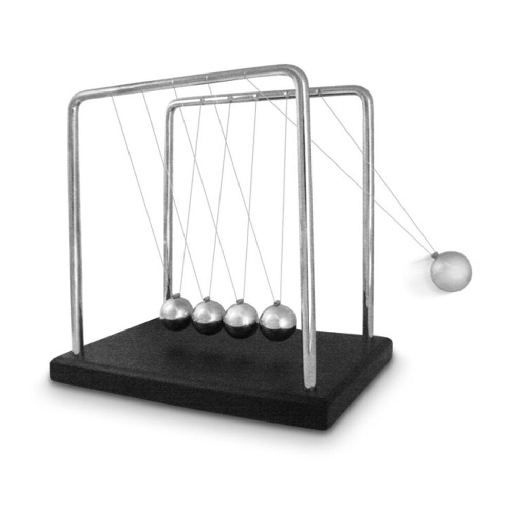 LMD Newtons Cradle Large Physics Pedulum Classic Retro Educational Childrens Toy