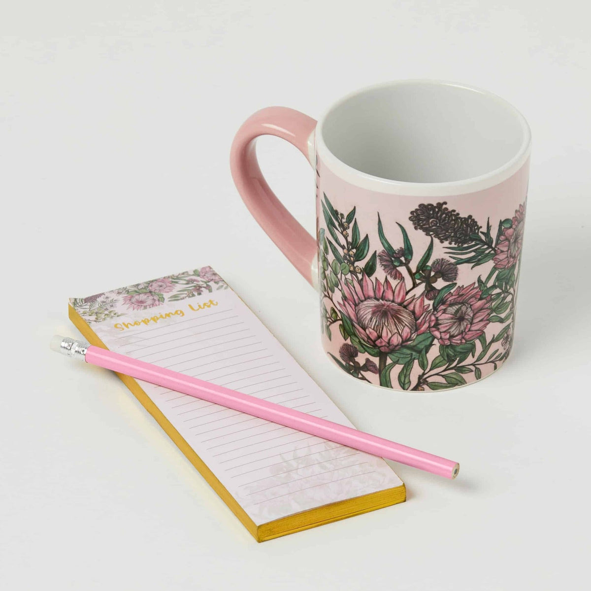 Pilbeam Living Flora 400ml Ceramic Mug/Notepad/Pencil Stationery Gift Set (3 Pieces) — image 2