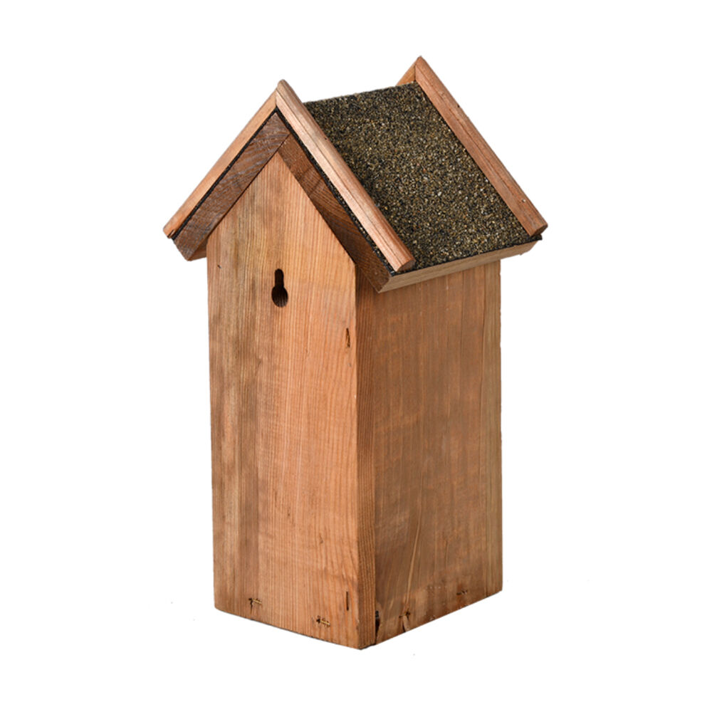 Esschert Design 27.5cm Garden Outdoor Decor Blue Tit Nesting Box w/ Bitumen Roof — image 2