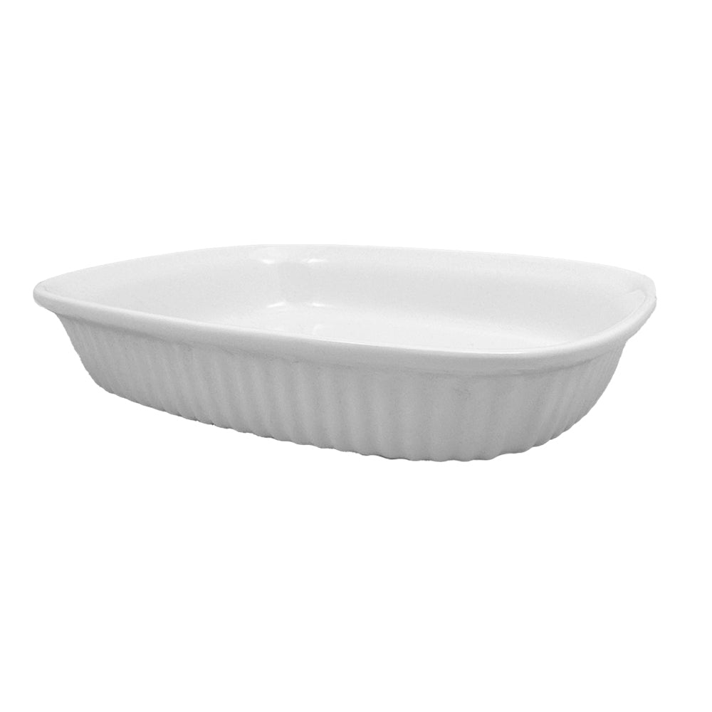 Unbranded Ceramic 33cm Oval Lasagne Baking Dish Pan Home/Kitchen Bakeware Large White — image 2