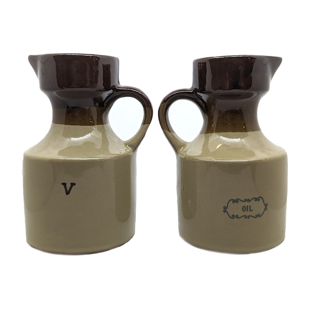 Unbranded Revolving Decorative Ceramic & Wood Cruet Table Dinnerware/Serveware Set — image 2