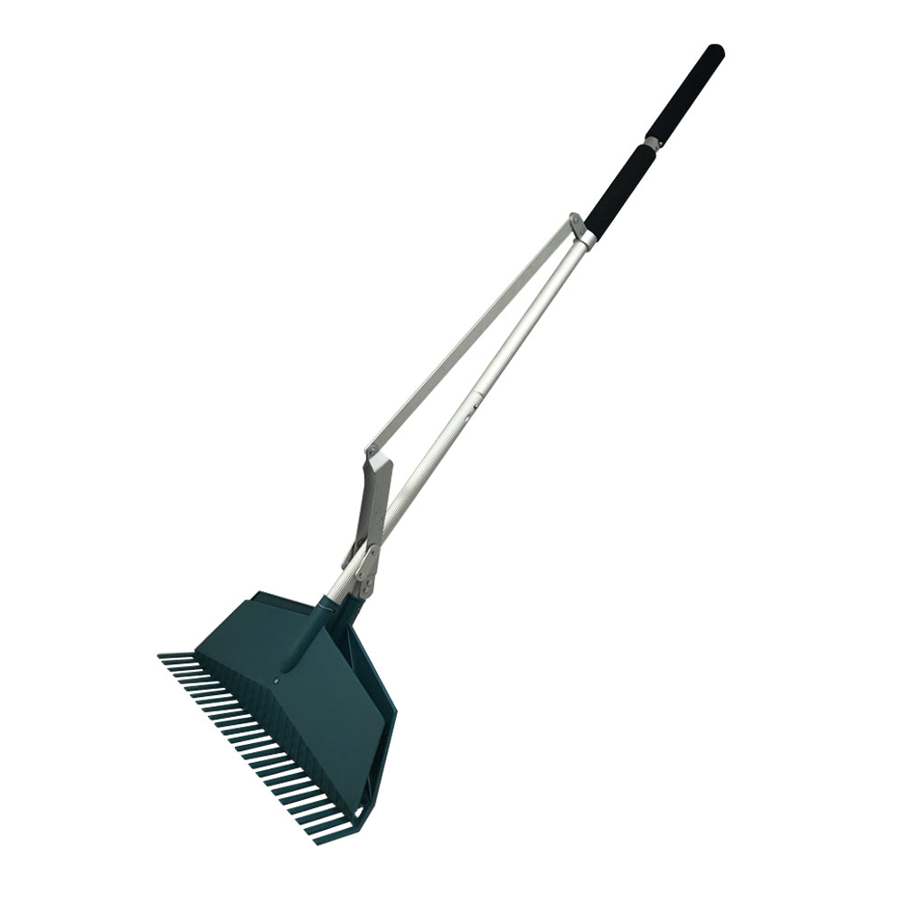 Unbranded Durable 2-In-1 Rake With Dustpan Outdoor Lawn & Garden Maintenance Care Set