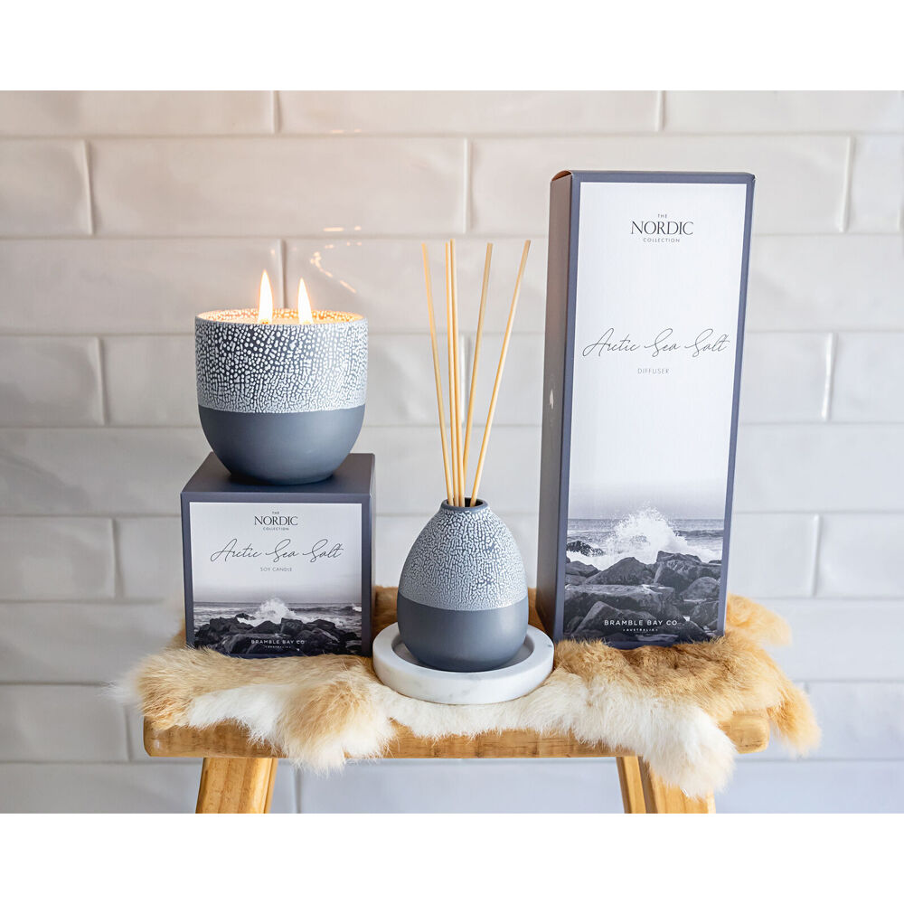 Bramble Bay Nordic Arctic Sea Salt Reed Diffuser Scented Home Fragrance 180ml — image 6