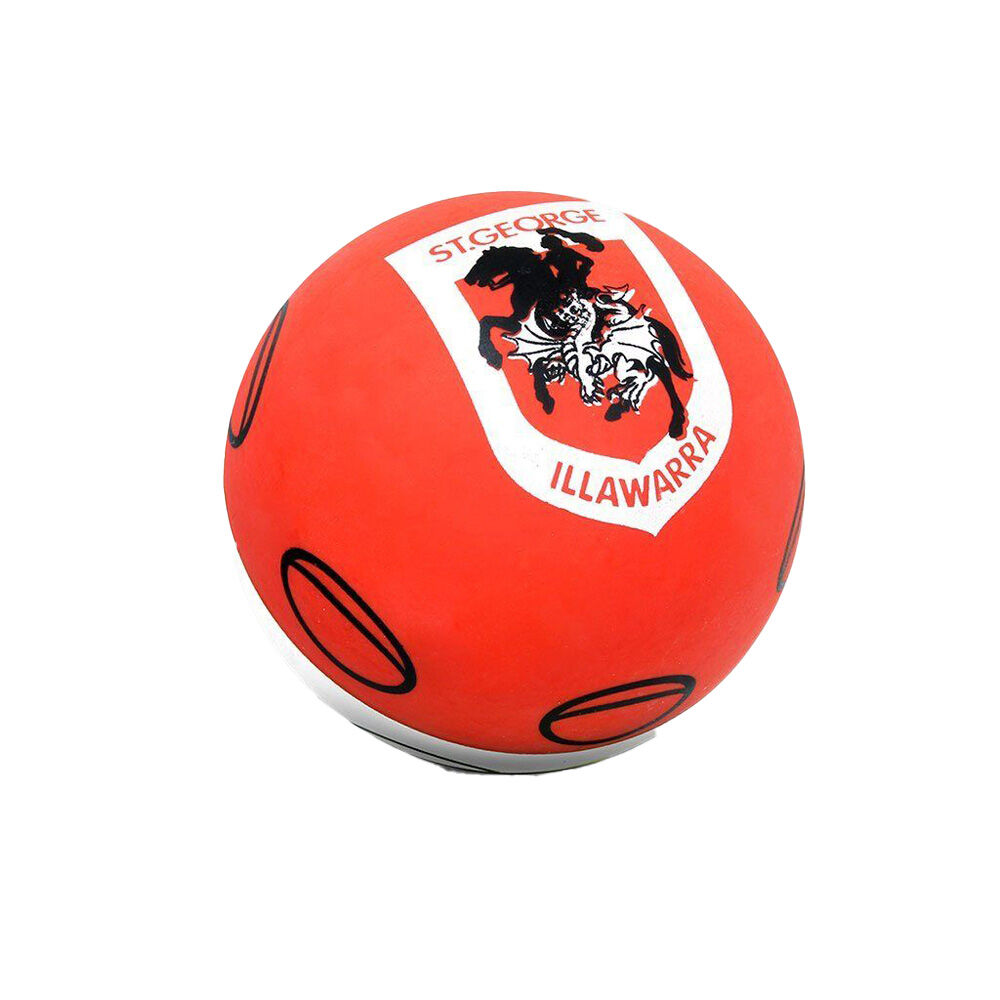 NRL St George Illawarra Dragons NRL Super-High Bounce Ball 60mm Toy Orange
