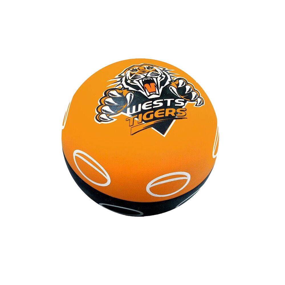 NRL West Tigers NRL Super-High Bounce Ball 60mm Kids/Child Sports Toy Orange
