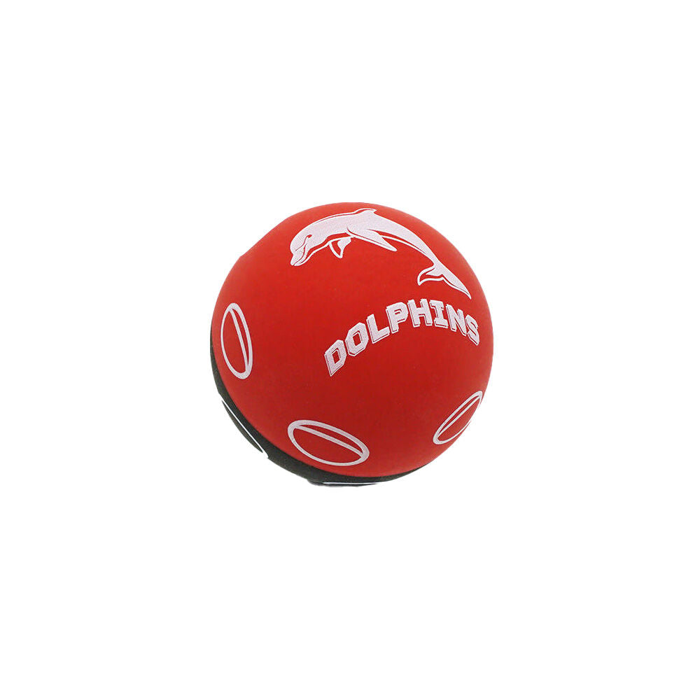 NRL Dolphins NRL Super-High Bounce Ball 60mm Kids/Children Sports Toy Red