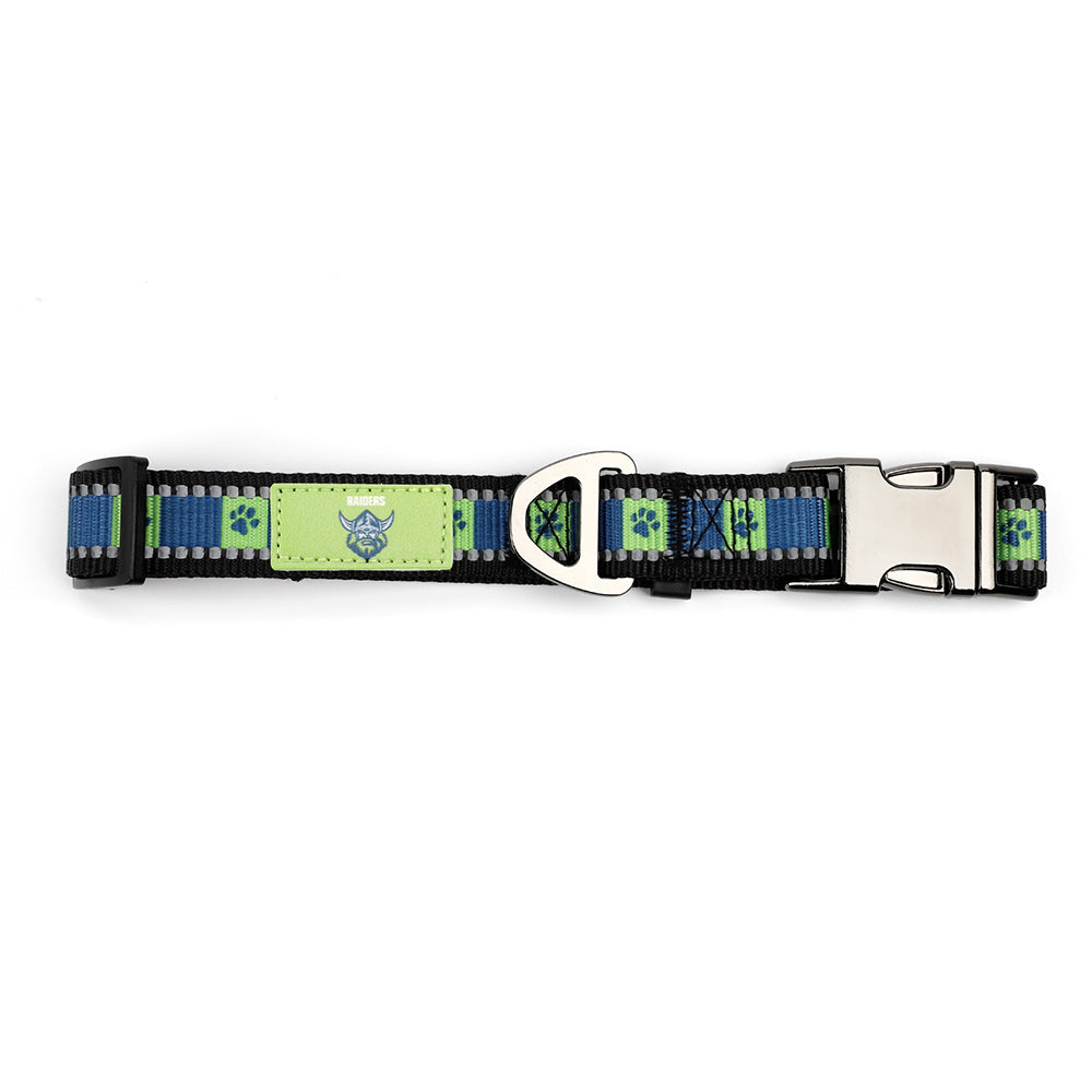 NRL Canberra Raiders Merch Pet/Dog Reflective Adjustable Collar Nylon 38cm-58cm — image 2