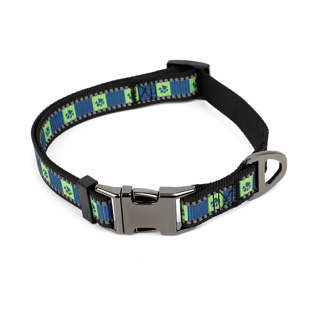 NRL Canberra Raiders Merch Pet/Dog Reflective Adjustable Collar Nylon 38cm-58cm