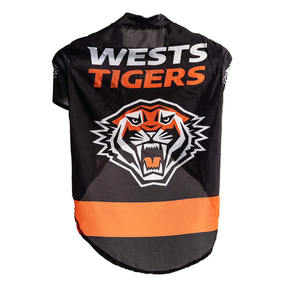 NRL West Tigers Pet Dog/Puppy Sports Breathable Jersey Clothing/Costume XS